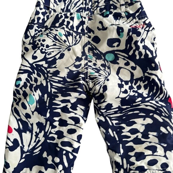 ROXY Girls Navy Butterfly Ski Winter Pants Size Medium - Picture 4 of 8